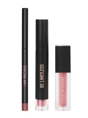 RealHer NIB Lip kit — Matte Lipstick, Lip Liner & Gloss in mauve